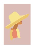 Woman In Sun Hat | Erstellen Sie Ihr eigenes Plakat