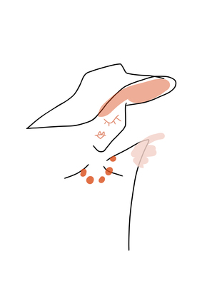 Woman In Pink Hat